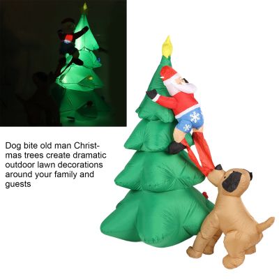 [Easybuy88] ต้นไม้คริสต์มาสเป่าลมเป่าลมสำหรับสุนัขสำหรับเลี้ยงในแอลอีดีต้นคริสต์มาสของคนแก่สำหรับสวนกลางแจ้งแบบ Grden