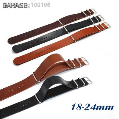 Retro Watchbands 18mm 20mm 22mm 24mm Leather Watch Strap Replacement PU Leather Bracelet Black Brown Watch Band