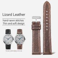 Handmade Ultra-Thin Lizard Leather Watchband 18 19 20 22MM, Soft Genuine Leather celet Premium Vintage Style Men S celet