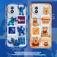 เคสสมาร์ทโฟนสำหรับ VIVO Y02 Y02S Y16 Y22 Y22S Y30 Y35 Y55 Y55 + Y75 Y77 V25 Pro 5G V25e 4G X80 Pro TPU Softcase การ์ตูนน่ารักหมีเคสมือถือป้องกันกล้องฝาหลัง VIVOV25 VIVOY02