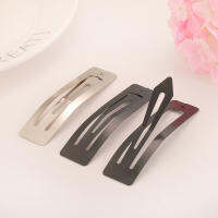 100pcs Stock Rectangle Snap BB Hair Clip 5cm 6cm 7cm 8cm Silver Gold Black Barrettes DIY Hair Pin Headwear Girls Hairgrip