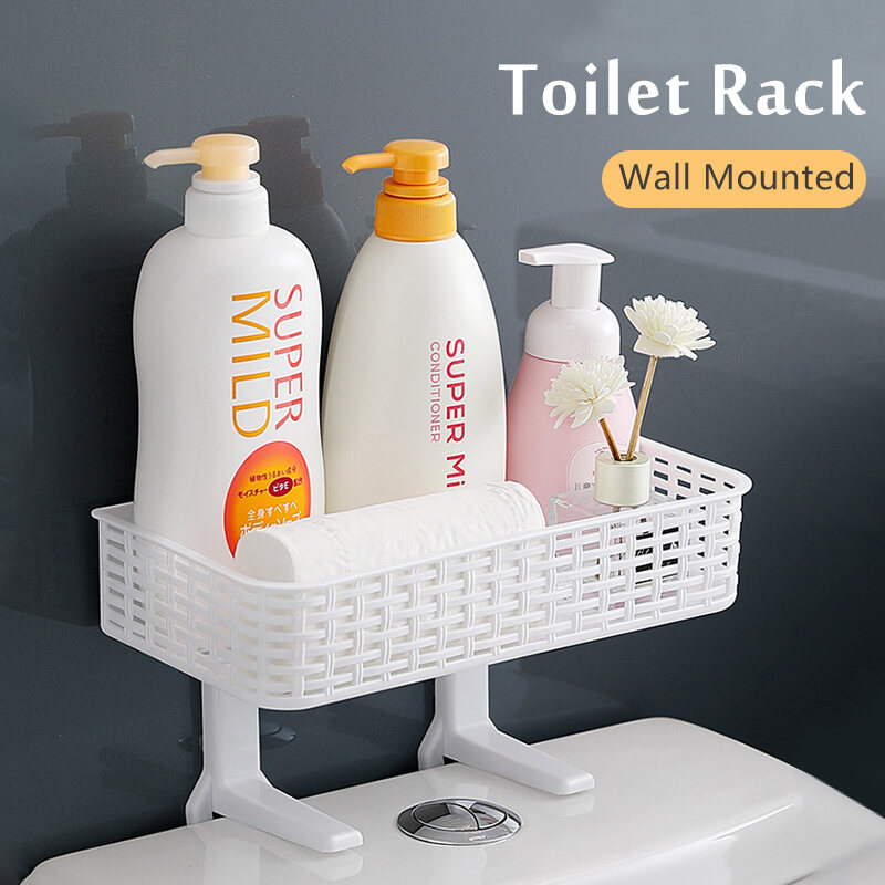 Wall Mounted Bathroom Toilet Storage Rack Toilet Storage Organizer Shelf Toiletries Storage Tool Above The Toilet