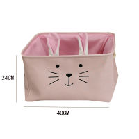 Waterproof Basket Stand Laundry Basket Toy Storage Box Large Bag Cotton Washing Dirty Clothes Big Basket Organizer Bin Handle