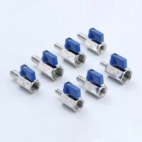 ❀ Stainless Steel Mini Ball Valve Leather Tube Pagoda Internal Thread External Thread Miniature Water Valve Switch