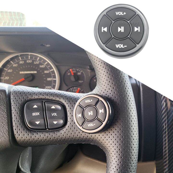 Wireless Bluetooth Media Steering Wheel Remote Control MP3 Music Play