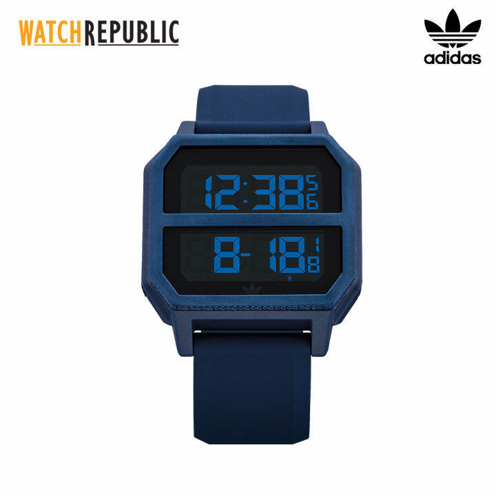 Adidas ArchiveR2 Blue Rubber Watch For Men AZ16605-00 | Lazada PH