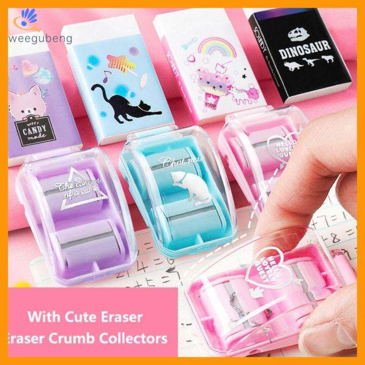 WEEGUBENG School Office Supplies With Cute Eraser Mini Manual Eraser