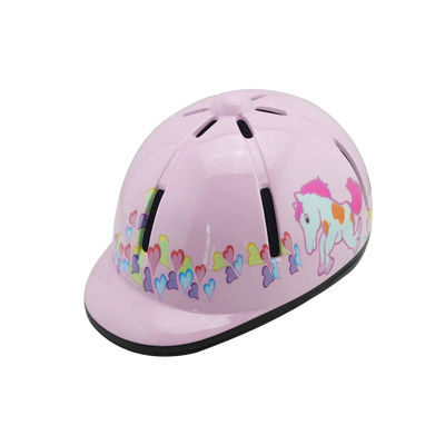 Boys Girls Protective Gear Universal Cycling For Kids Printed Adjustable Head Circumference Horse Riding Helmet Outdoor Sports