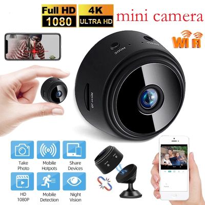 Mini Caméra de permission IP A9 Caméscope Magnétique Wifi Hid Den 1080P Version Nuit Télécommande Mobile