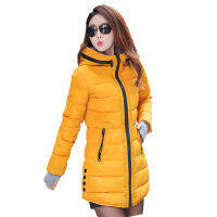 Down Cotton Coat Women 2021 Winter New Plus Size Slim Korean Parka Black Red Green 10 Color Fashion Clothing Warmth Coat N954