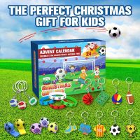 Football Advent Calendar Christmas Gift Soccer Ball Toys Christma Themed Soccer Party Decorations Countdown Calendar Blind Box