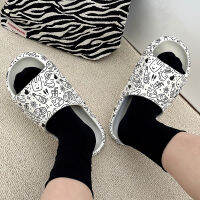 2022 Fashion Women Slippers Summer Beach Soft Thick Platform Sandals EVA Home Outdoor Non-slip Printing Graffiti Cozy Man Shoes