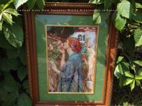 Top Quality Beautiful Nostalgic Counted Cross Stitch Kit Soul Of The Rose Lady Woman Girl In Flowers