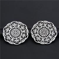 10pcs Silver Color Flower Hollow Pattern Charms Yoga Pendant For Jewelry Making Fit DIY Handmade Accessorie DIY accessories and others