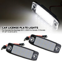 2Pieces Car LED Number License Plate Light 18LED For Hyundai Kia Sportage 2011- 2020 For Sonata 10 Sonata YF GF 10 2010-2013