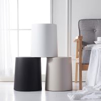 Nordic Creative Simple Trash Can Japanese Style Home Living Room Bathroom Uncovered Double Large Office Paper bucket YHJ120507