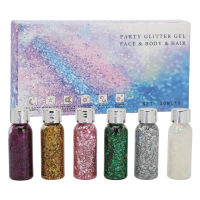 Holographic Body Glitter Gel Moisturizing Holographic Sequin Glitter Nail Art 180ML สำหรับภาพวาดร่างกายสำหรับ Halloween