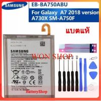 แบตเตอรี่ Samsung Galaxy A7 2018 SM-A730x A730x SM-A750F A10 แบตเตอรี่ EB-BA750ABU 3300mAh ประกัน3 เดือน...