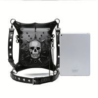 Hot New WomenS Bag For Halloween European And American Punk Skull Single-Shoulder Crossbody Bag Outdoor Travel Chain Bag