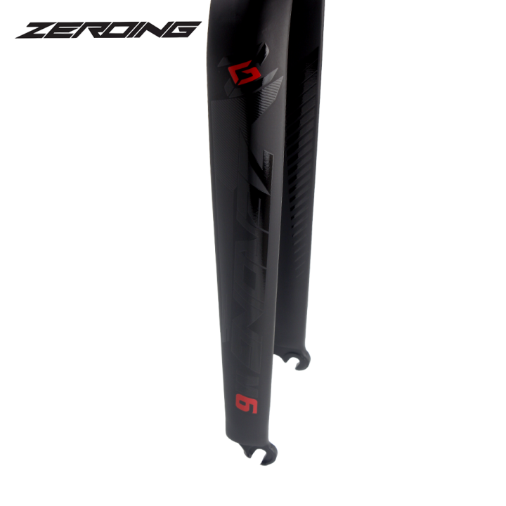 zeroing-mtb-m6ส้อมอะลูมินัมอัลลอยตะเกียบหน้ารถจักรยาน26-27-5-29-ท่อตรงโช๊คจักรยานแข็งฟอร์กจักรยานน้ำหนักเบา