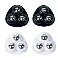 4Pcs เฟอร์นิเจอร์ล้อล้อ3ลูกปัด Self Adhesive Pulley สแตนเลสไนลอน Universal ล้อ360 ° หมุน Strong ปฏิบัติ ~