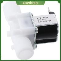 ZOWBRSH พลาสติกทำจากพลาสติก วาล์วโซลินอยด์น้ำ 12V 0.5นิ้ว วาล์วแม่เหล็กไฟฟ้า สองขนานกัน วาล์วขดลวดแม่เหล็กไฟฟ้า ย้อนกลับ RO ในครัวเรือน