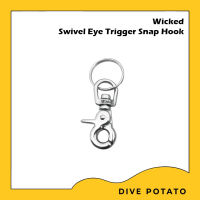 Wicked ตะขอเกี่ยว Swivel Eye Trigger Snap Hook Sstainless 316 Marine Grade