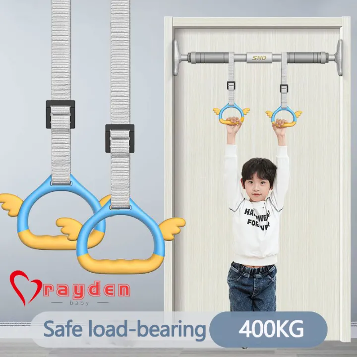 Home Kids Gymnastic Rings Pull up Rings for Chlidren Exercise,Indoor