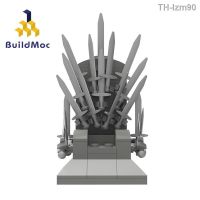 ? ของเล่นทางปัญญา Buildmoc ของเล่นผู้ใหญ่ MOC-18100 เกมทรงพลังบัลลังก์เหล็กบล็อกตัวต่อของเล่นเข้ากันได้กับเลโก้