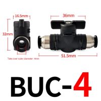 Zkcm Buc 4Mm 6Mm 8Mm 10Mm 12Mm Pneumatic Push-In Quick Joint Connector วาล์วด้วยตนเองสวิตช์พวงมาลัย Manual Ball Current Limiting