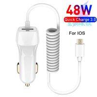 【CW】 45W USB Fast Charging QC3.0 Car Chargr Type C For iPhone14 13 12 11 Pro XS SE Quick for Tablet Huawei Xiaomi PD c