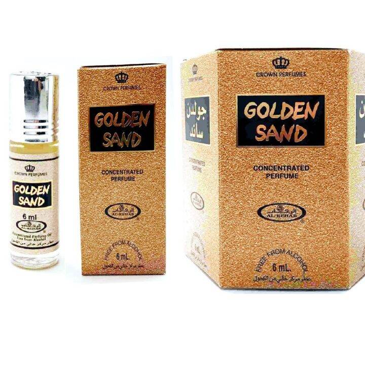 Golden Sand 6ml Perfume Oil by AlRehab full box 6in1 Lazada