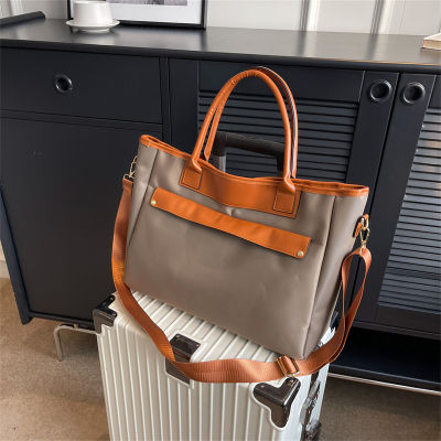 กระเป๋า 2023 กระเป๋าสะพายไนลอนความจุขนาดใหญ่รุ่นใหม่ Urban Simple Handbag Messenger Travel Tote กระเป๋าขายส่ง