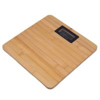 Household Floor Smart Electronic Digital Body Weight Scale Bamboo Square Health Weight 180kg/10g Luggage Scales