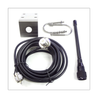 VHF Marine Antenna 156-163Mhz Rubber Waterproof Mast Aerial with 5M RG-58 Cable for Boat Sailboat Yacht