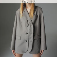 SALISA - BLAZER02 oversized taupe