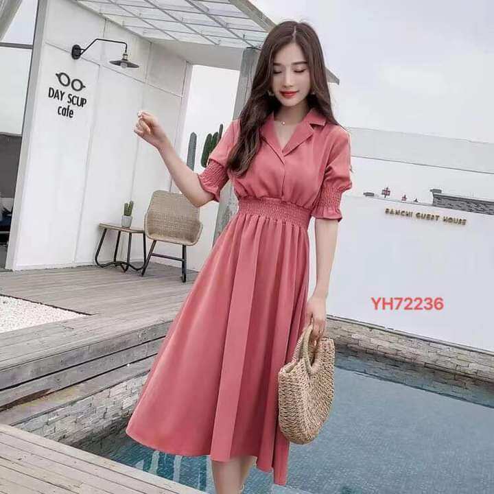 Formal Dress with Collar for Women | Lazada PH