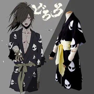 Anime Dororo Cosplay Hair Hyakkimaru Cosplay Black Hair Men Synthetic Hair  Cosplay Headwear