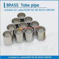 10X Pcs RF Connector Squeeze Tube pipe For RG8X RG-8X RG59 LMR240 Cable Straight Nickel Plated