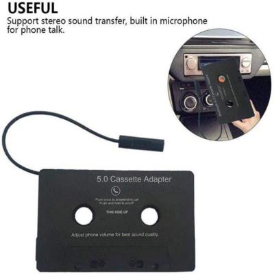 2021Car Bluetooth 5.0 Cassette Adapter Converter Car Tape Audio Cassette For Aux Stereo Music Adapter Cassette With Microphone