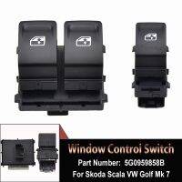 ปุ่มควบคุมสวิตช์กระจกไฟฟ้าสำหรับ Skoda Scala VW Golf Mk 7 Campmob 5G0959858D 5G0959858E 5G0959858C 5G0959858B