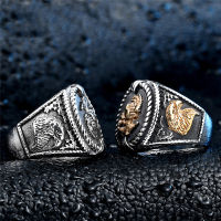 316L Stainless Steel Navy Anchor Rings Men Biker Eagle Band Ring JewelryTH