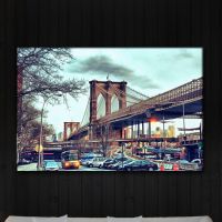 ภาพสะพานบรูคลินผ้าใบลายสะพานพิมพ์นิวยอร์ก | Etsy 1ชิ้นภายในกรอบหรือไร้กรอบ