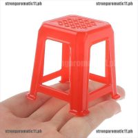 [COD*stron]112 Scale Dollhouse Miniature Plastic Stools Chairs Pretend Pla