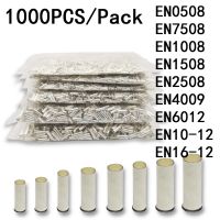 1000pcs/Pack EN0508 EN7508 EN1008 EN1508 Insulated Ferrules Terminal Block Cord End Wire Connector Electrical Crimp Terminator Electrical Circuitry Pa