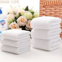 ◎✈ 10pcs/lot Good Quality White Cheap Face Towel Small Hand Towels Kitchen Towel Hotel Restaurant Kindergarten Cotton Towel