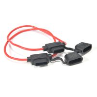 1set Medium Car Waterproof Fuse Box Blade Type In Line Fuse Holder Power Socket 18/16/14AWG 20A10A5A