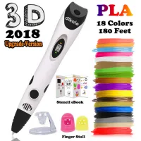 Dikale 3D Stylo Pen Imprimante Lapiz Dibujo 3D Criativa Caneta 3D Drawing Print Stencil eBook Refill PLA Filament Birthday Gift