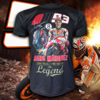 เสื้อยืดคอกลม T-shirt MotoGP เสื้อยืดโมโตจีพีสำหรับแฟนคลับ มาร์ก มาเกซ รุ่น ตำนานแชมป์ #MG0047 ไซส์ S-5XL