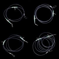 1 Group Fishing Tackle Line Swivels Night Luminous Beads Pins Rolling Connector R66E